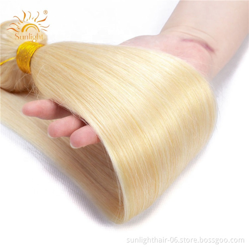 High Quality Sunlight # 613 Blonde straight hair lace wig weave Mongolian weave 100%  human hair weft virgin hair lace wig